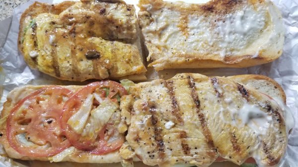 Grilled chicken melt